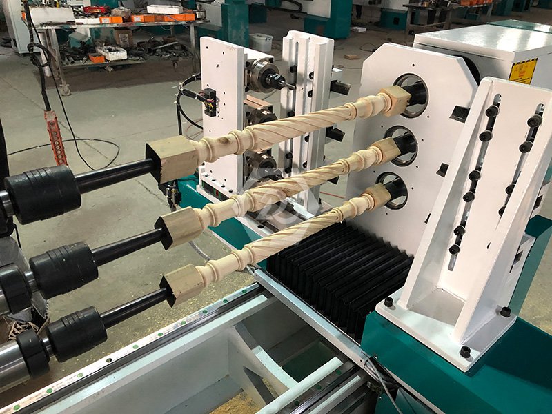 三軸六刀車拉雕多功能一體全自動數控木工車床